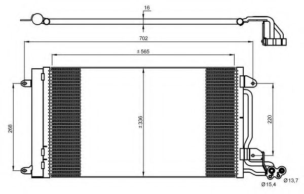 35910 Condensator, climatizare NRF 