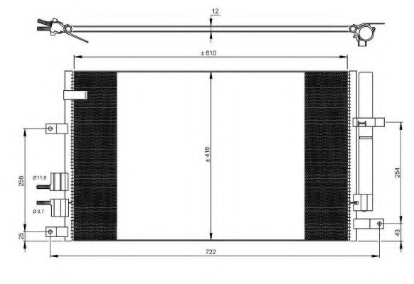 35911 Condensator, climatizare NRF 