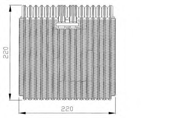 36038 evaporator,aer conditionat NRF 