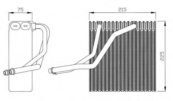 36069 evaporator,aer conditionat NRF 