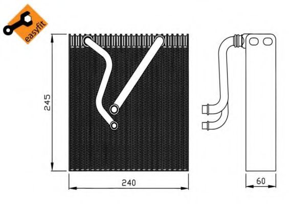 36109 evaporator,aer conditionat NRF 