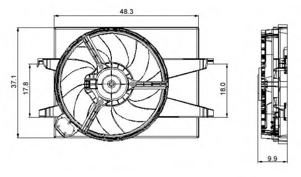 Ventilator, radiator