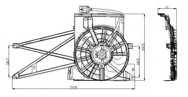 Ventilator, radiator