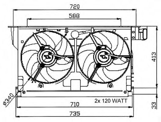 Ventilator, radiator