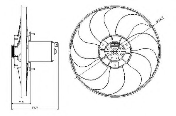 Ventilator, radiator