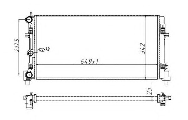 53024A Radiator, racire motor NRF 