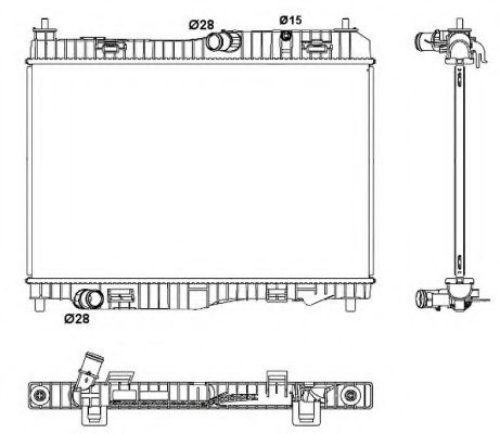 53044 Radiator, racire motor NRF 