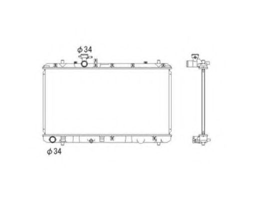 53581 Radiator, racire motor NRF 