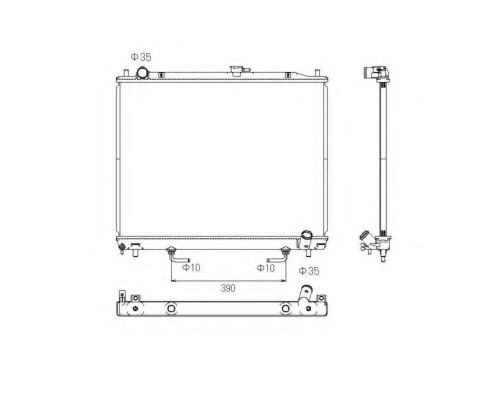 53754 Radiator, racire motor NRF 