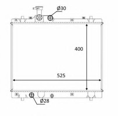 58397 Radiator, racire motor NRF 