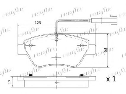 set placute frana,frana disc 2