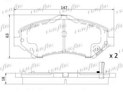 set placute frana,frana disc 3
