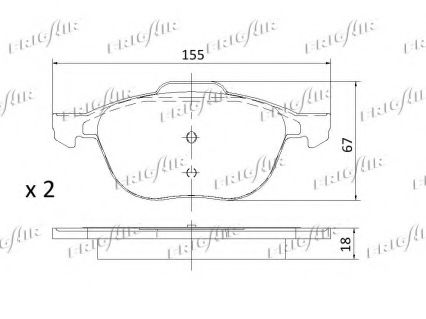set placute frana,frana disc 3