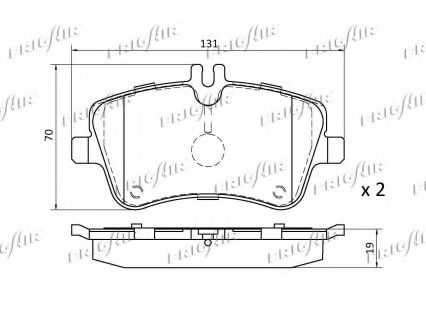 set placute frana,frana disc 3