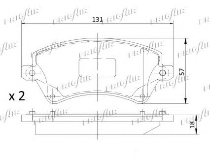 set placute frana,frana disc 3