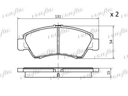 set placute frana,frana disc 3