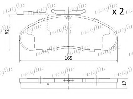 set placute frana,frana disc 2