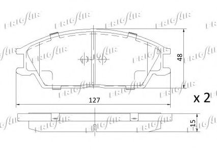 set placute frana,frana disc 3