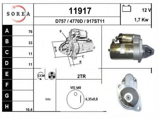 11917 starter EAI 