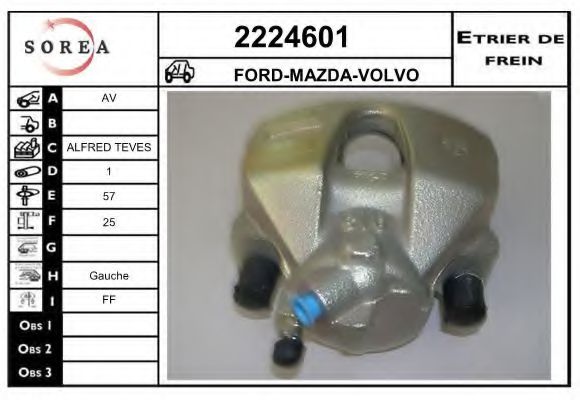 2224601 Etrier frana EAI 