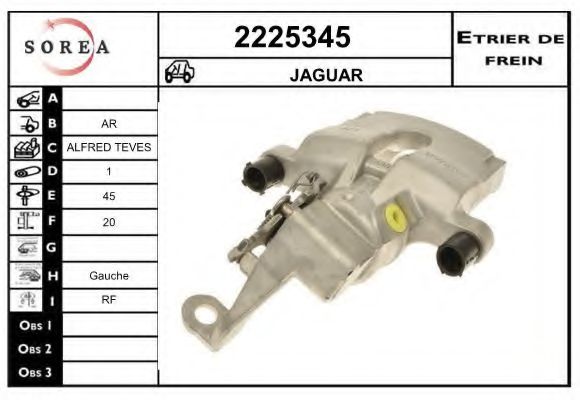 2225345 Etrier frana EAI 