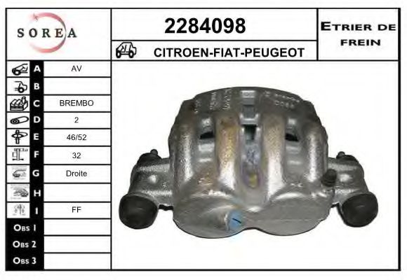 2284098 Etrier frana EAI 