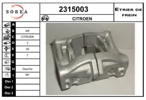 Etrier frana