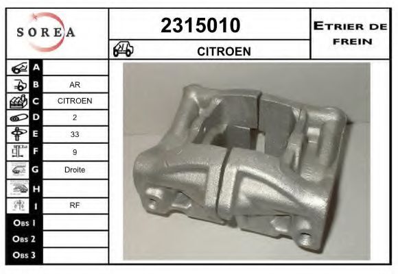 Etrier frana
