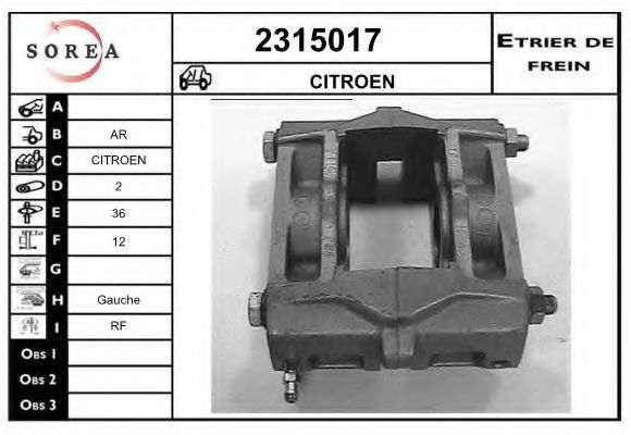 Etrier frana