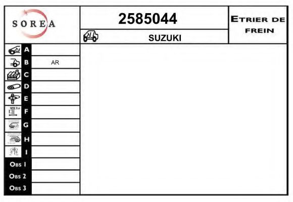 2585044 Etrier frana EAI 