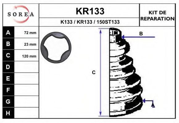 KR133 Ansamblu burduf, articulatie planetara EAI 