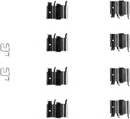 Set accesorii, placute frana