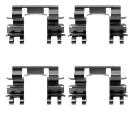 Set accesorii, placute frana