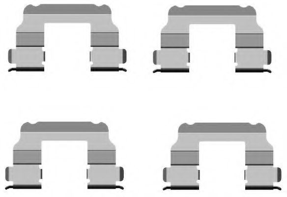 Set accesorii, placute frana