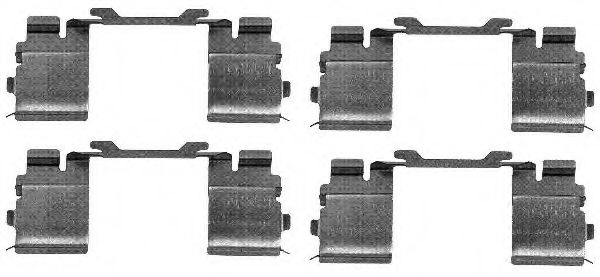 K0439 Set accesorii, placute frana PAGID 