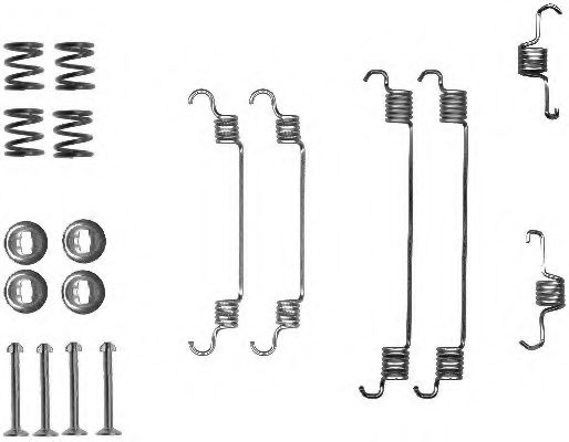 X0124 Set accesorii, sabot de frana PAGID 