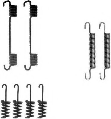 X0166 set accesorii, saboti frana parcare PAGID 