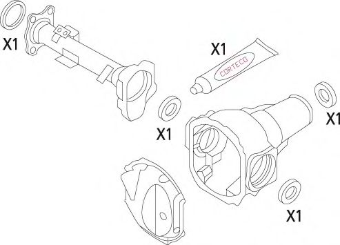 19535826 Set garnituri, diferential CORTECO 