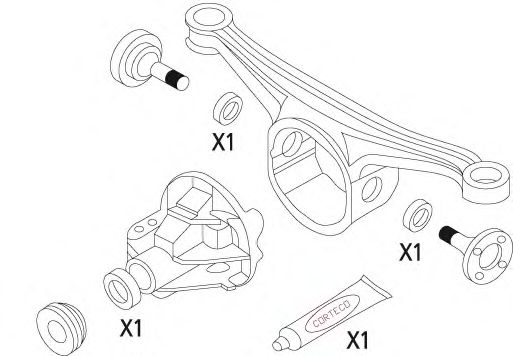 19535861 Set garnituri, diferential CORTECO 