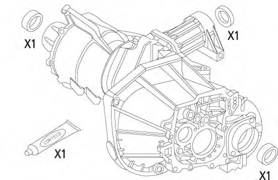 19535943 Set garnituri, diferential CORTECO 