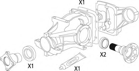 19536200 Set garnituri, diferential CORTECO 