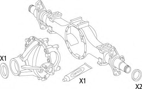 19536224 Set garnituri, diferential CORTECO 