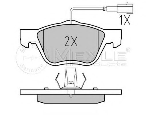 set placute frana,frana disc 2