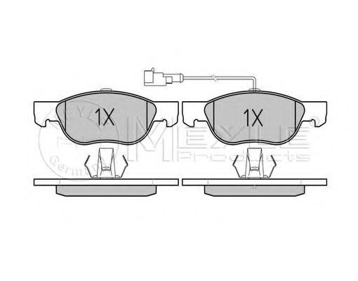 set placute frana,frana disc 2