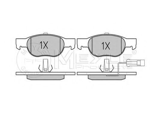 set placute frana,frana disc 2
