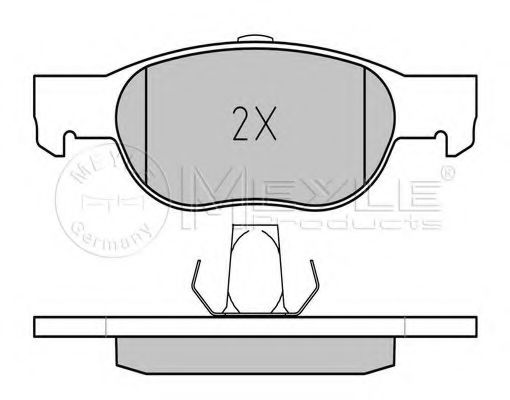 set placute frana,frana disc 2