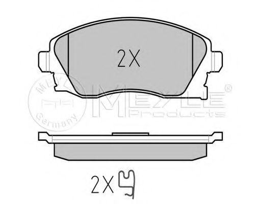 set placute frana,frana disc 2