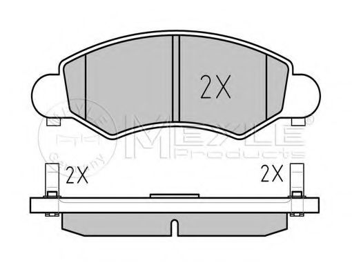 set placute frana,frana disc 2