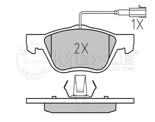 set placute frana,frana disc 2