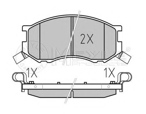set placute frana,frana disc 2
